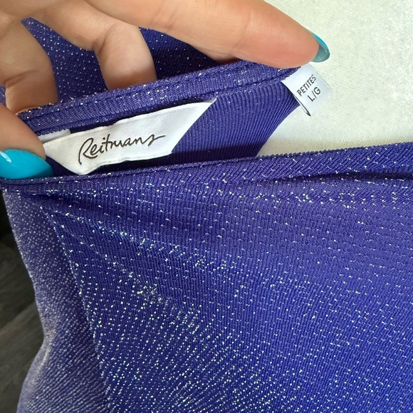 Reitmans Shimmering Purple Blouse - Picture 3 of 3